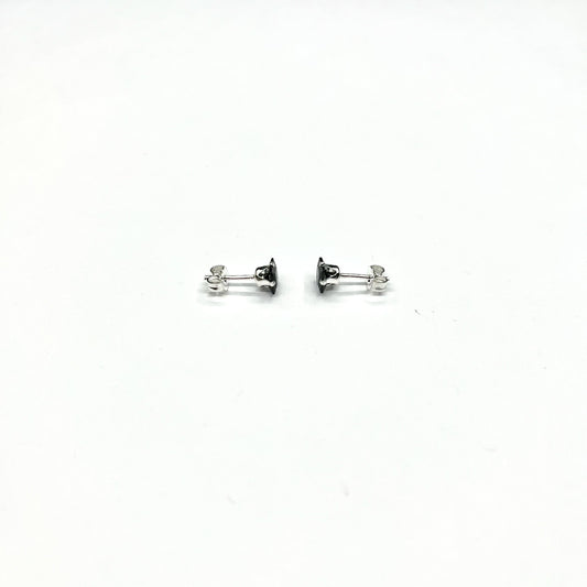 Sterling Silver CZ Small Stud Earrings