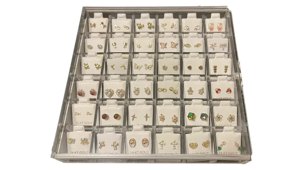 Grid of 36 jewelry products