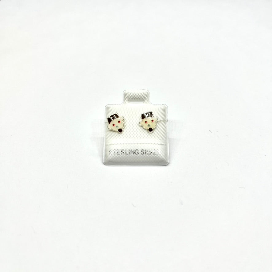 Sterling Silver Cute Stud Earrings