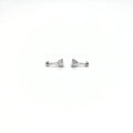 Sterling Silver CZ 6 Prong Small Stud Earrings