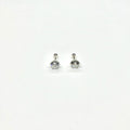 Sterling Silver 6 Prong Large CZ Stud Earrings