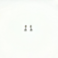 Sterling Silver CZ 6 Prong Mini Stud Earrings