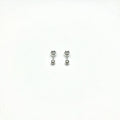 Sterling Silver CZ 6 Prong Medium Stud Earrings