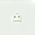 Sterling Silver CZ 6 Prong Medium Stud Earrings