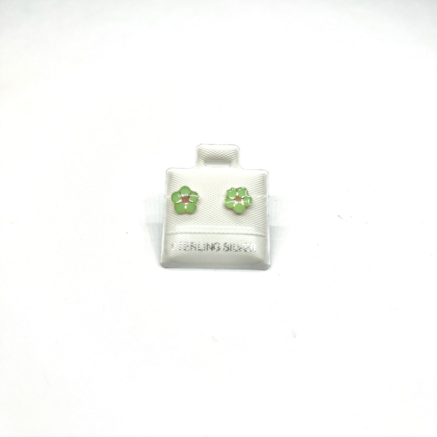 Sterling Silver Flower Stud Earrings