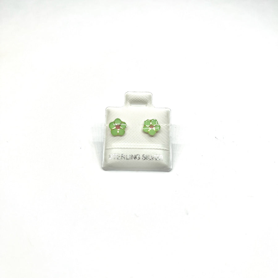 Sterling Silver Flower Stud Earrings