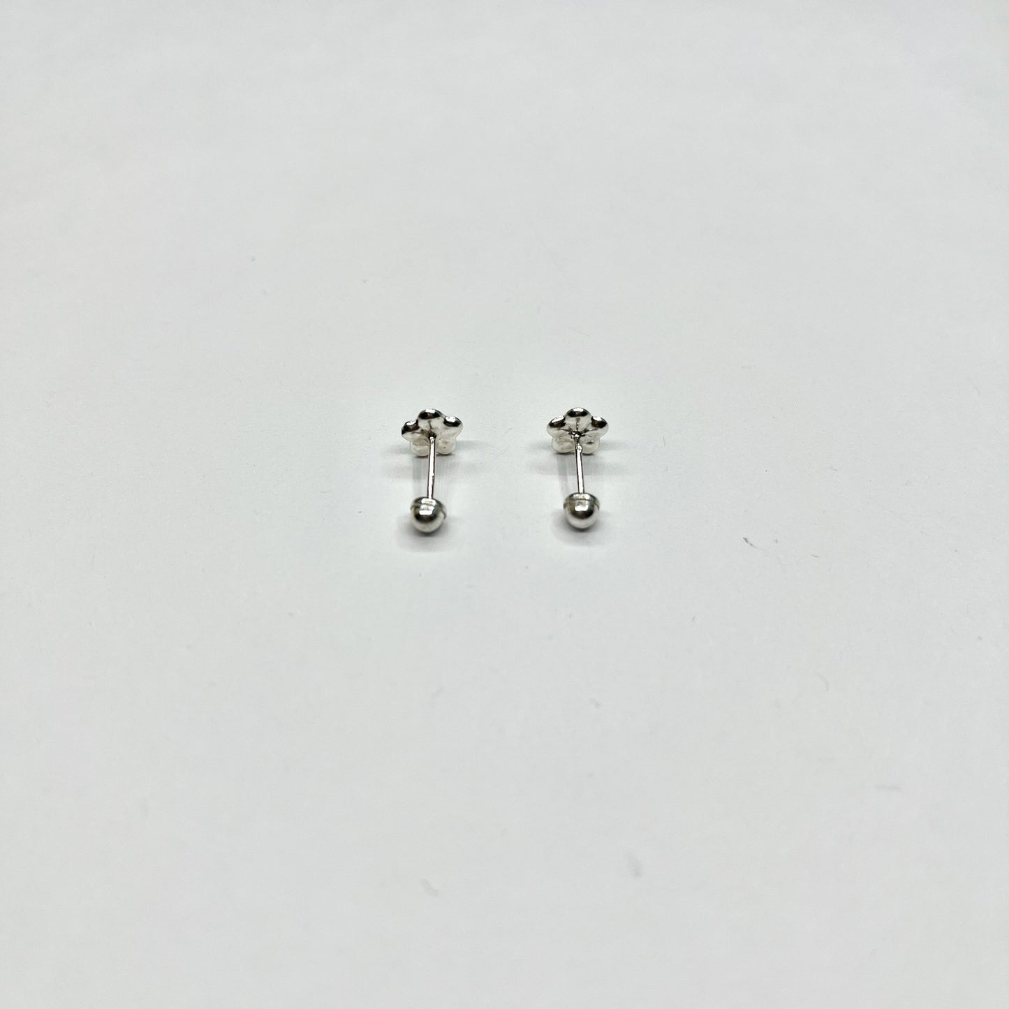 Sterling Silver Flower Stud Earrings