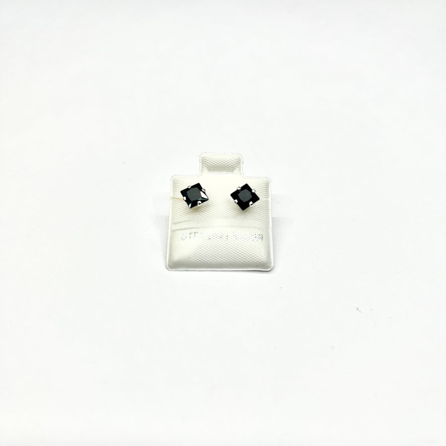 Sterling Silver CZ Small Stud Earrings