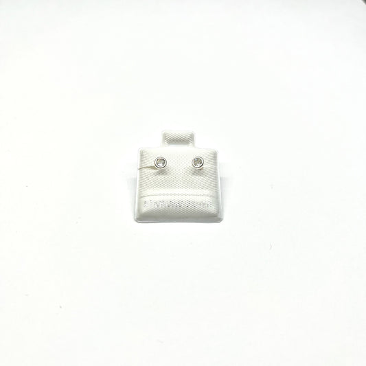 Sterling Silver CZ Stud Earrings