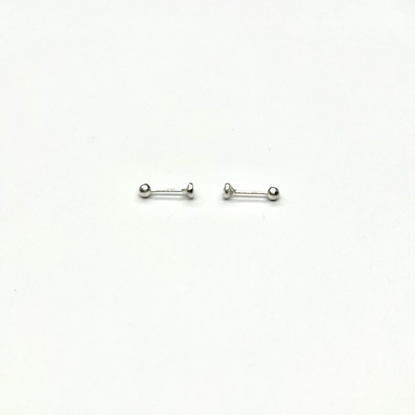 Sterling Silver CZ Stud Earrings