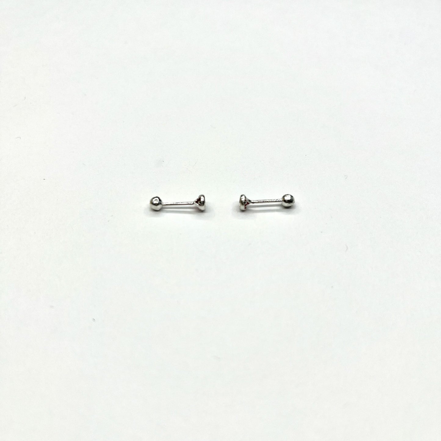 Sterling Silver CZ Stud Earrings