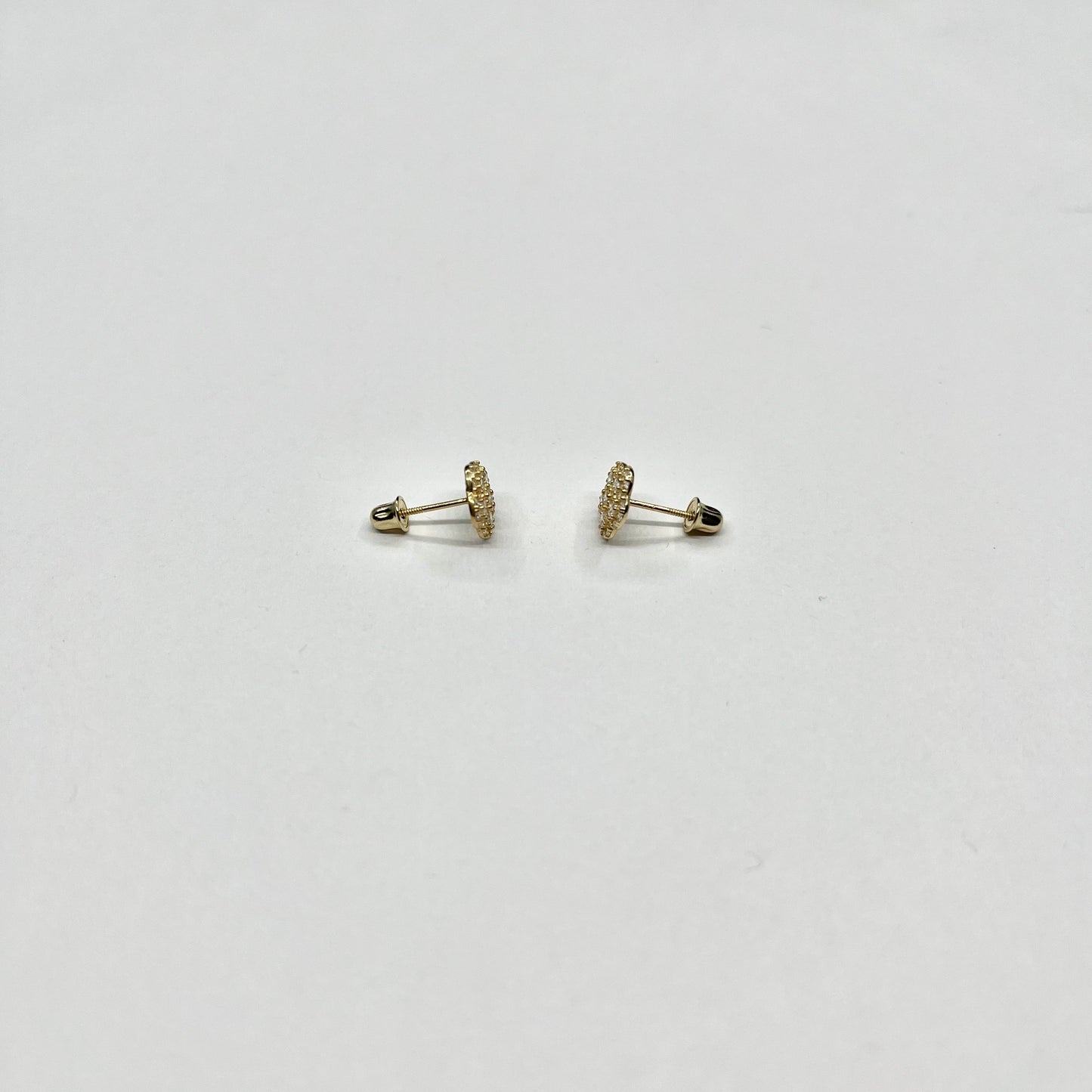 Golden Bloom CZ Studs – 14K Gold Earring with Cluster Design