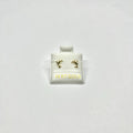 14K Yellow Gold Dolphin Stud Earrings with Screw Back