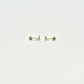 14K Yellow Gold Dolphin Stud Earrings with Screw Back