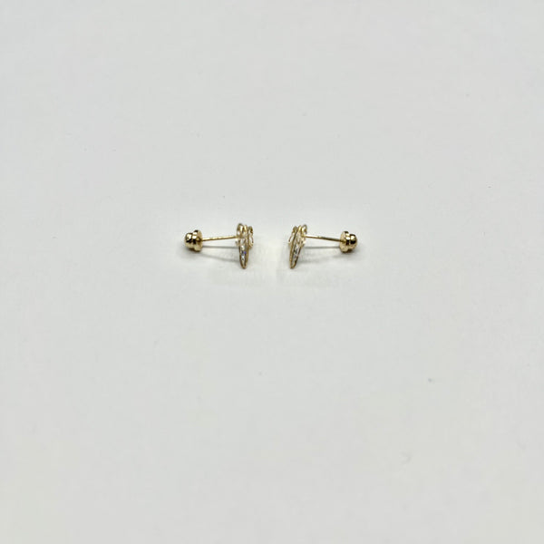 14K Gold Dragonfly Stud Earrings