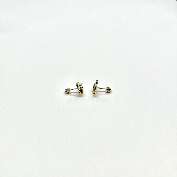 14K Gold Bee Stud Earrings