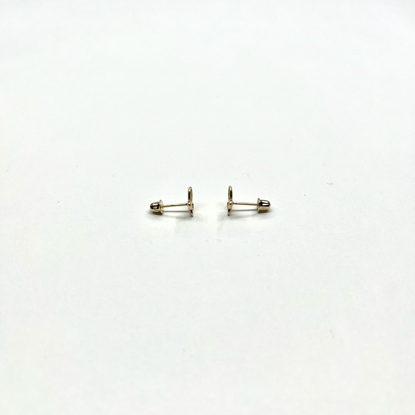 14K Gold Butterfly Stud Earrings