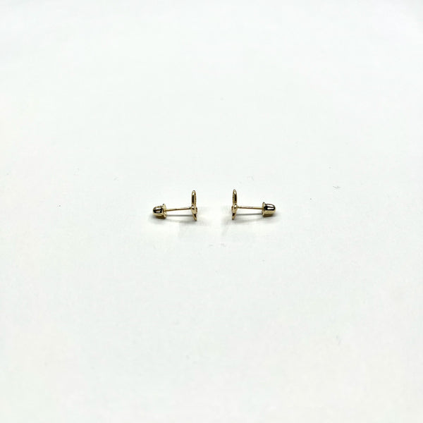 14K Gold Butterfly Stud Earrings