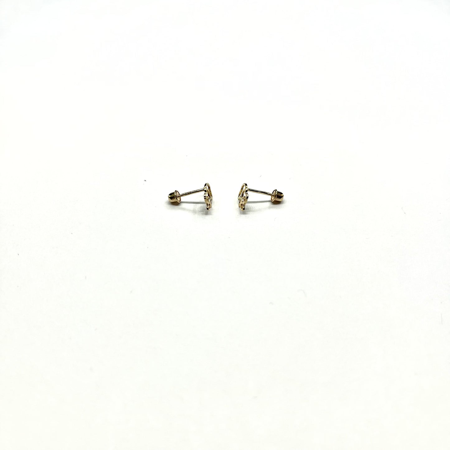 14K Gold Elephant Stud Earrings