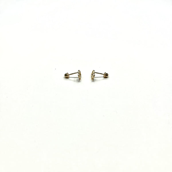 14K Gold Elephant Stud Earrings