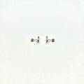 14K Gold Jesus Fish Stud Earrings